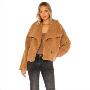 Free People Izzy Wrap Teddy Jacket